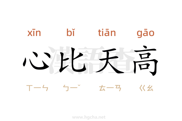 心比天高